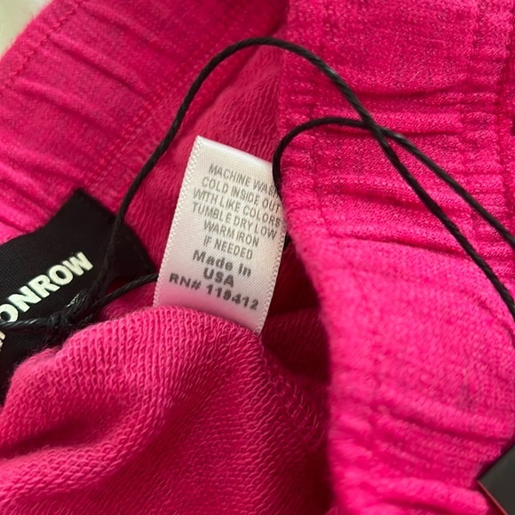 NWT, Monrow, girls,‎ sweatpants with elastic waist and ankles - Picture 7 of 8